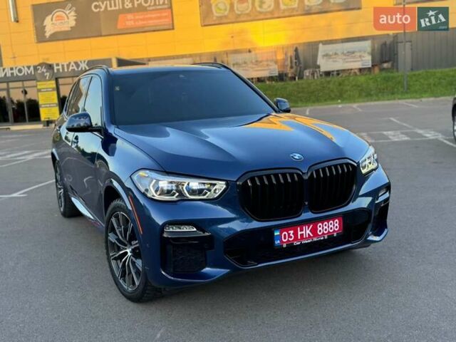 Синий БМВ Х5, объемом двигателя 3 л и пробегом 120 тыс. км за 46950 $, фото 1 на Automoto.ua