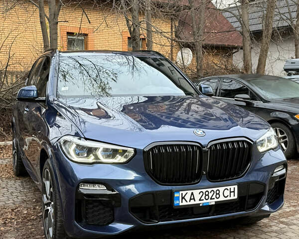 Синий БМВ Х5, объемом двигателя 3 л и пробегом 86 тыс. км за 60000 $, фото 1 на Automoto.ua