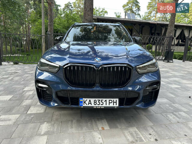Синий БМВ Х5, объемом двигателя 3 л и пробегом 89 тыс. км за 59700 $, фото 1 на Automoto.ua