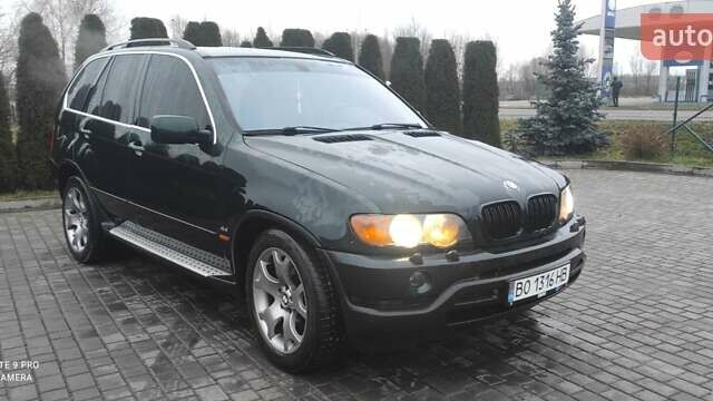 Зеленый БМВ Х5, объемом двигателя 4.4 л и пробегом 235 тыс. км за 6700 $, фото 1 на Automoto.ua