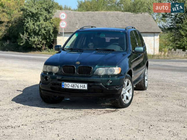 Зеленый БМВ Х5, объемом двигателя 3 л и пробегом 430 тыс. км за 6500 $, фото 1 на Automoto.ua