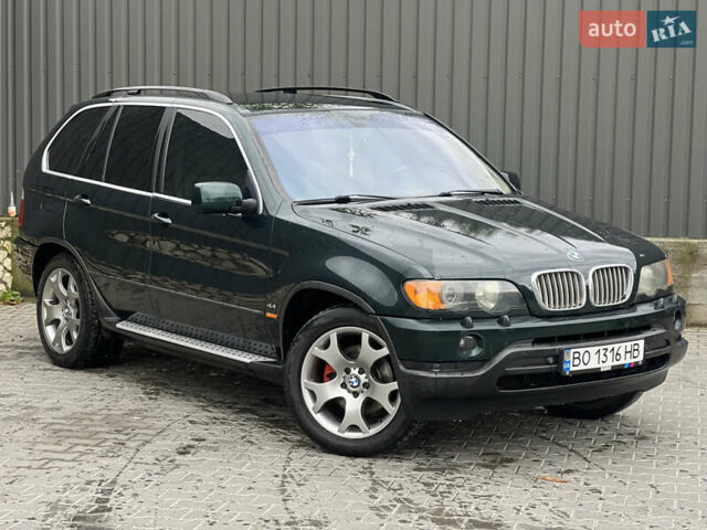 БМВ Х5 2002 в Тернополе на Automoto.ua Зеленый БМВ Х5, объемом двигателя 4.4 л и пробегом 269 тыс. км за 6599 $, фото 1 на Automoto.ua