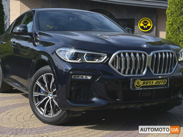 Синий БМВ Х6, объемом двигателя 3 л и пробегом 87 тыс. км за 78900 $, фото 1 на Automoto.ua
