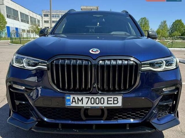 Синий БМВ X7, объемом двигателя 4.39 л и пробегом 56 тыс. км за 82999 $, фото 1 на Automoto.ua