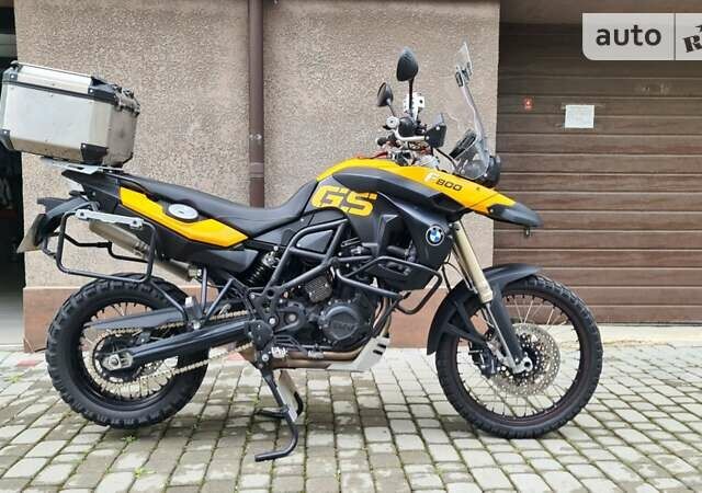 Желтый БМВ F 800GS, объемом двигателя 0.8 л и пробегом 69 тыс. км за 7000 $, фото 1 на Automoto.ua