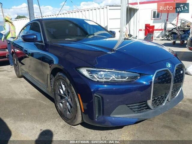 Синий БМВ i4, объемом двигателя 0 л и пробегом 34 тыс. км за 16500 $, фото 1 на Automoto.ua
