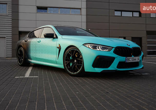 Синий БМВ M8 Gran Coupe, объемом двигателя 4.39 л и пробегом 22 тыс. км за 109000 $, фото 1 на Automoto.ua