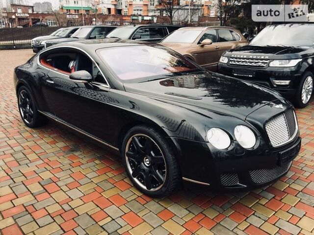 Чорний Бентлі Continental GT, об'ємом двигуна 6 л та пробігом 70 тис. км за 53000 $, фото 1 на Automoto.ua