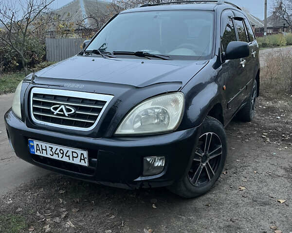 Черный Чери Тигго, объемом двигателя 2 л и пробегом 150 тыс. км за 3500 $, фото 1 на Automoto.ua