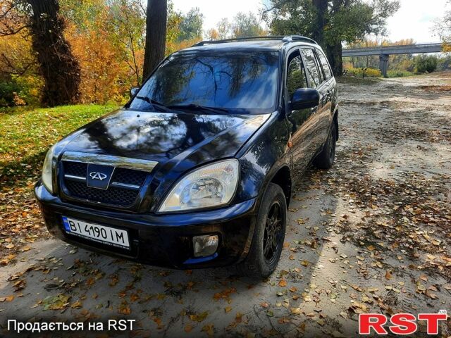 Чорний Чері Тігго, об'ємом двигуна 2 л та пробігом 177 тис. км за 3800 $, фото 1 на Automoto.ua