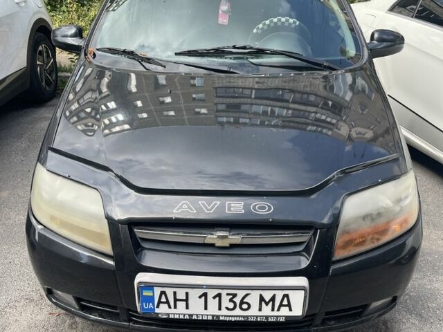 Черный Шевроле Авео, объемом двигателя 1.5 л и пробегом 240 тыс. км за 1606 $, фото 1 на Automoto.ua