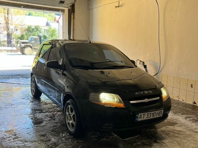 Черный Шевроле Авео, объемом двигателя 1.5 л и пробегом 220 тыс. км за 3200 $, фото 1 на Automoto.ua