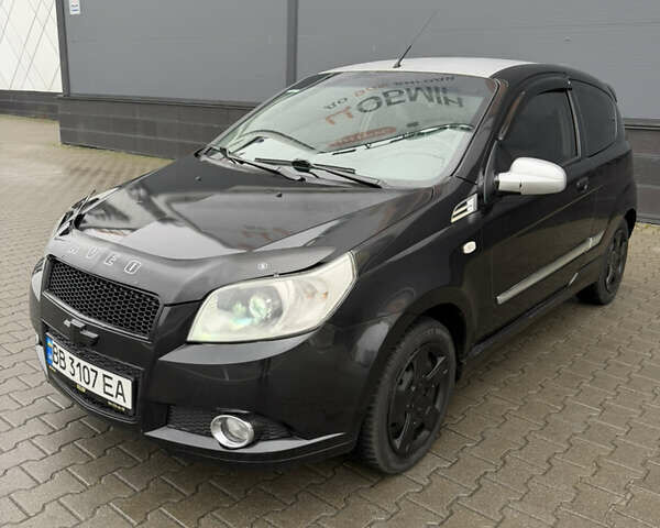 Черный Шевроле Авео, объемом двигателя 1.5 л и пробегом 195 тыс. км за 3800 $, фото 1 на Automoto.ua