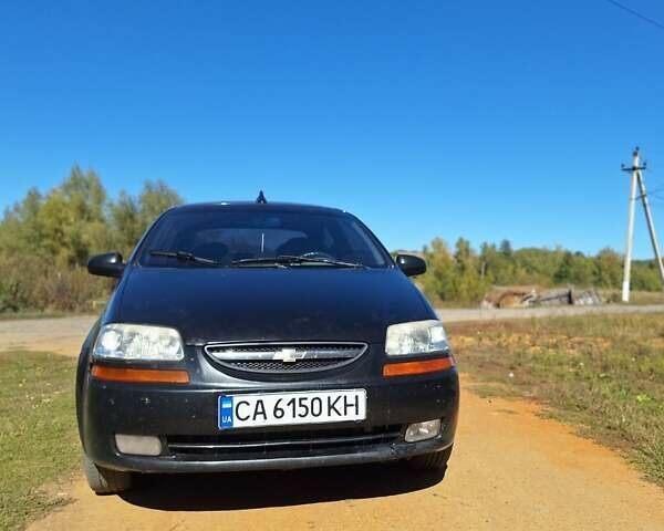 Черный Шевроле Авео, объемом двигателя 1.5 л и пробегом 225 тыс. км за 2300 $, фото 1 на Automoto.ua