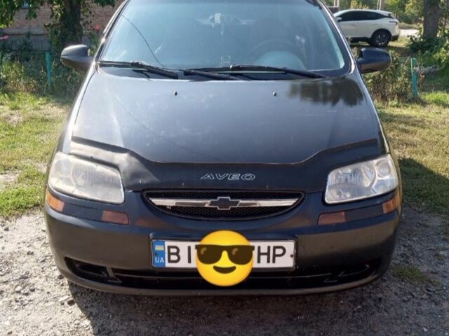 Черный Шевроле Авео, объемом двигателя 1.5 л и пробегом 320 тыс. км за 3200 $, фото 1 на Automoto.ua