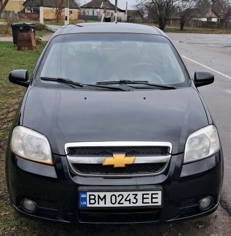 Черный Шевроле Авео, объемом двигателя 1.5 л и пробегом 216 тыс. км за 4000 $, фото 1 на Automoto.ua