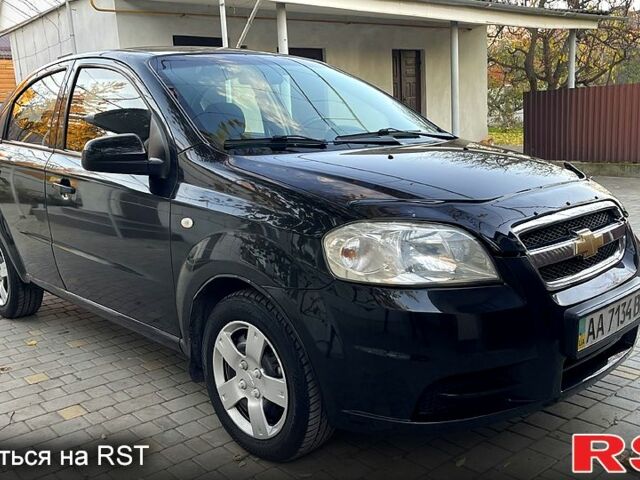 Черный Шевроле Авео, объемом двигателя 1.5 л и пробегом 191 тыс. км за 3600 $, фото 1 на Automoto.ua