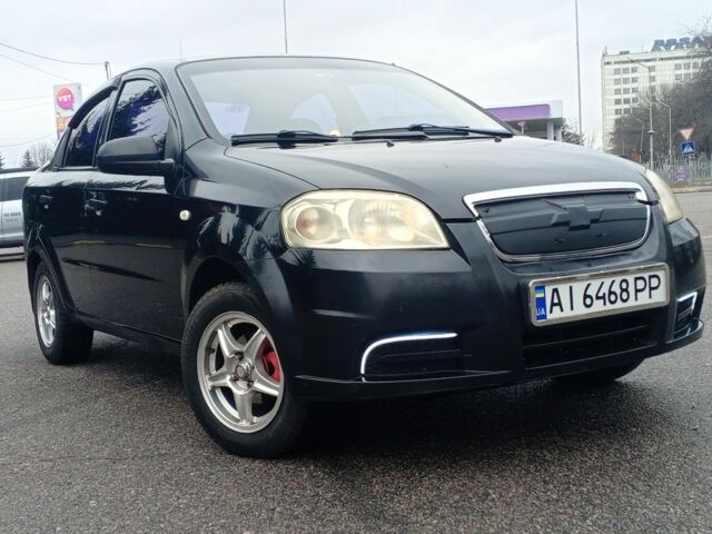 Черный Шевроле Авео, объемом двигателя 1.5 л и пробегом 205 тыс. км за 4200 $, фото 1 на Automoto.ua