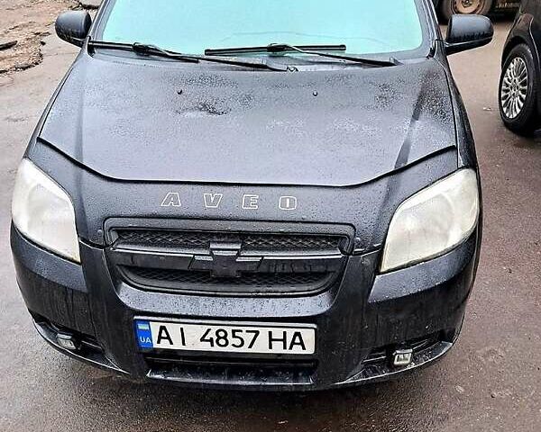 Черный Шевроле Авео, объемом двигателя 1.5 л и пробегом 250 тыс. км за 2700 $, фото 1 на Automoto.ua