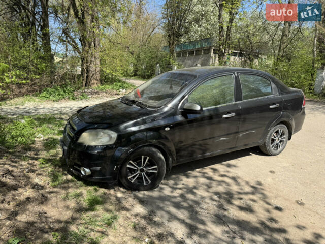 Черный Шевроле Авео, объемом двигателя 1.5 л и пробегом 230 тыс. км за 3500 $, фото 1 на Automoto.ua