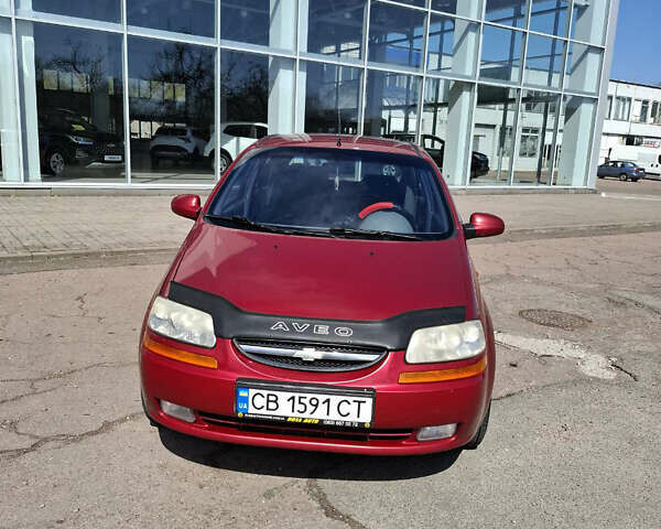 Красный Шевроле Авео, объемом двигателя 1.5 л и пробегом 214 тыс. км за 3200 $, фото 1 на Automoto.ua