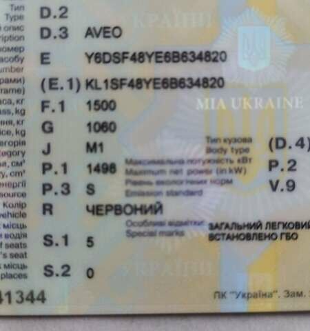 Червоний Шевроле Авео, об'ємом двигуна 1.5 л та пробігом 140 тис. км за 3100 $, фото 1 на Automoto.ua