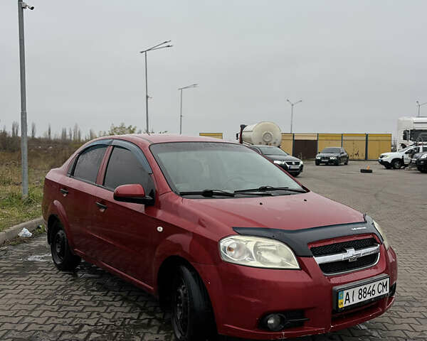 Красный Шевроле Авео, объемом двигателя 1.5 л и пробегом 107 тыс. км за 2100 $, фото 1 на Automoto.ua