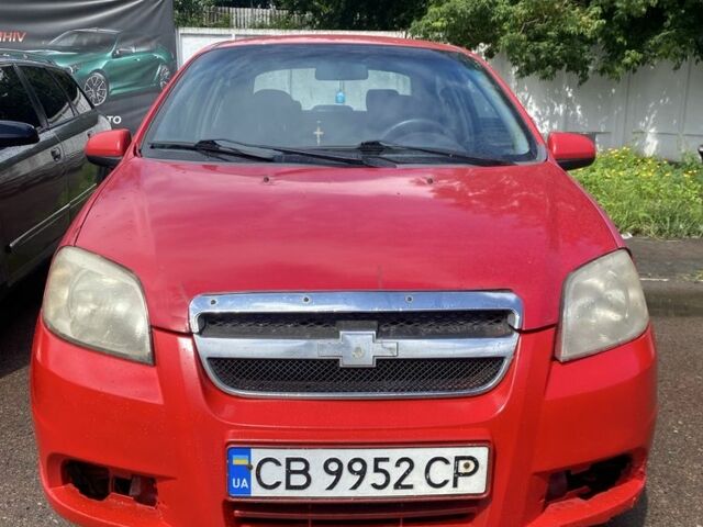 Красный Шевроле Авео, объемом двигателя 1.5 л и пробегом 170 тыс. км за 2100 $, фото 1 на Automoto.ua