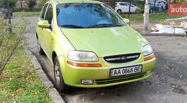 Зеленый Шевроле Авео, объемом двигателя 1.4 л и пробегом 123 тыс. км за 2830 $, фото 1 на Automoto.ua