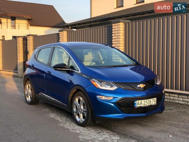 Синий Шевроле Bolt EV, объемом двигателя 0 л и пробегом 110 тыс. км за 13900 $, фото 1 на Automoto.ua