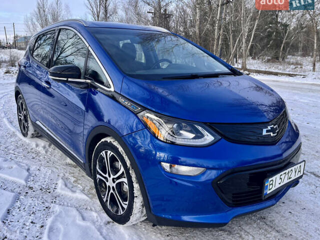 Синий Шевроле Bolt EV, объемом двигателя 0 л и пробегом 55 тыс. км за 15500 $, фото 1 на Automoto.ua