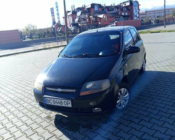 Черный Шевроле Калос, объемом двигателя 1.4 л и пробегом 221 тыс. км за 3300 $, фото 1 на Automoto.ua