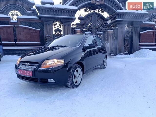 Черный Шевроле Калос, объемом двигателя 1.4 л и пробегом 167 тыс. км за 4999 $, фото 1 на Automoto.ua