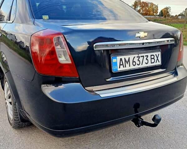 Черный Шевроле Лачетти, объемом двигателя 1.8 л и пробегом 150 тыс. км за 3200 $, фото 1 на Automoto.ua