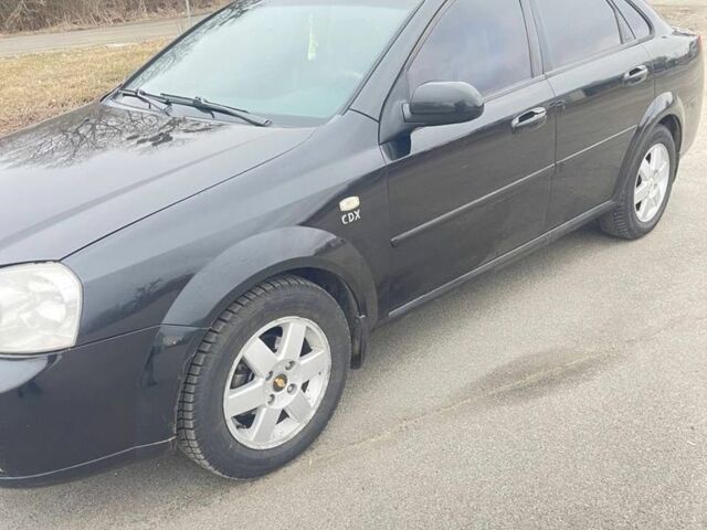 Черный Шевроле Лачетти, объемом двигателя 1.8 л и пробегом 160 тыс. км за 4100 $, фото 1 на Automoto.ua