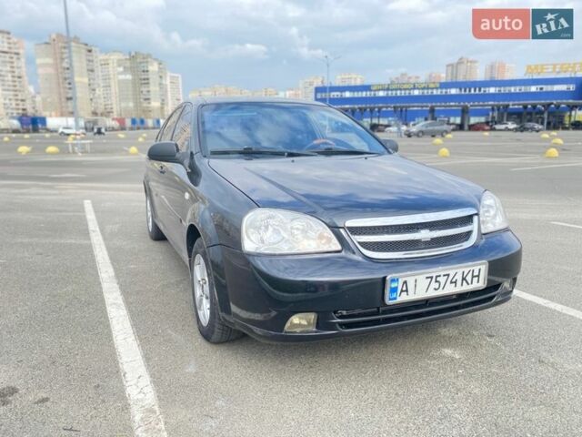 Черный Шевроле Лачетти, объемом двигателя 1.6 л и пробегом 200 тыс. км за 4100 $, фото 1 на Automoto.ua