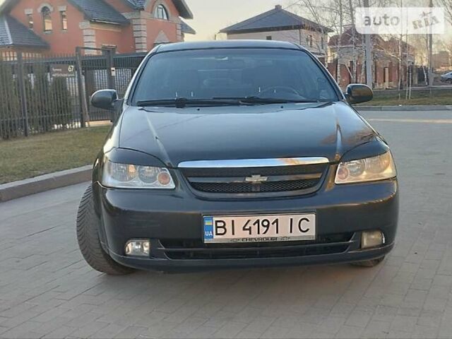 Черный Шевроле Лачетти, объемом двигателя 1.8 л и пробегом 237 тыс. км за 3850 $, фото 1 на Automoto.ua