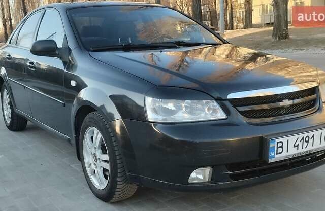 Черный Шевроле Лачетти, объемом двигателя 1.8 л и пробегом 237 тыс. км за 3550 $, фото 1 на Automoto.ua