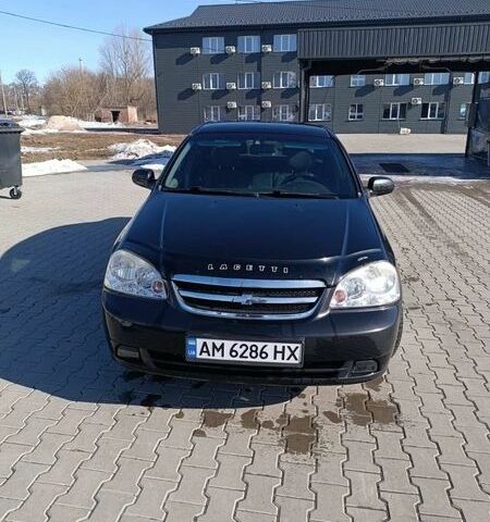 Черный Шевроле Лачетти, объемом двигателя 1.8 л и пробегом 196 тыс. км за 4100 $, фото 1 на Automoto.ua