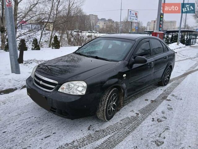 Черный Шевроле Лачетти, объемом двигателя 1.6 л и пробегом 303 тыс. км за 4150 $, фото 1 на Automoto.ua