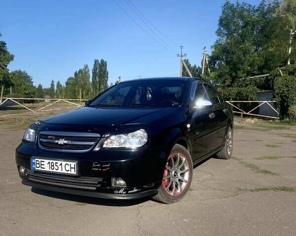 Черный Шевроле Лачетти, объемом двигателя 1.6 л и пробегом 156 тыс. км за 6100 $, фото 1 на Automoto.ua
