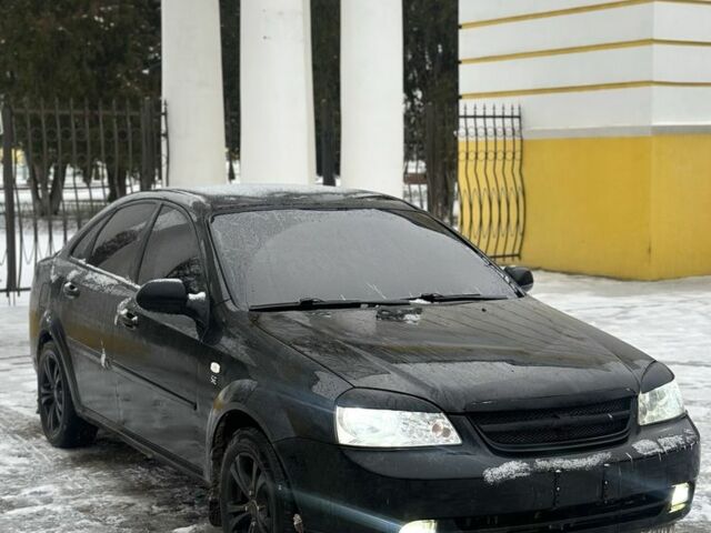 Черный Шевроле Лачетти, объемом двигателя 1.6 л и пробегом 297 тыс. км за 3500 $, фото 1 на Automoto.ua