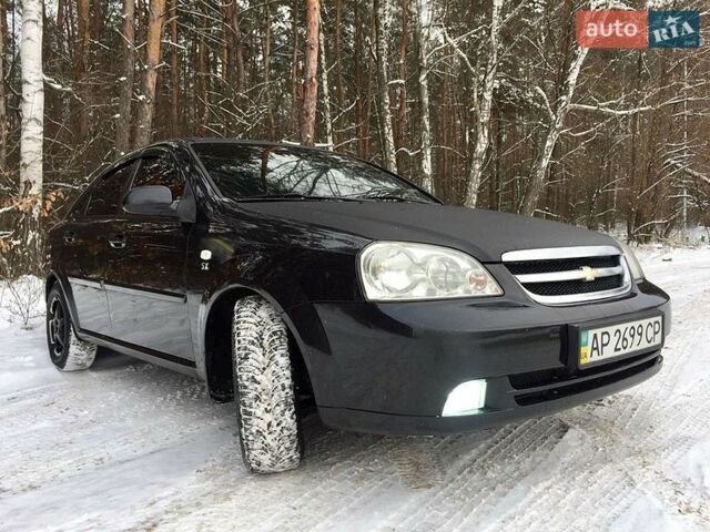 Черный Шевроле Лачетти, объемом двигателя 1.8 л и пробегом 255 тыс. км за 5950 $, фото 1 на Automoto.ua