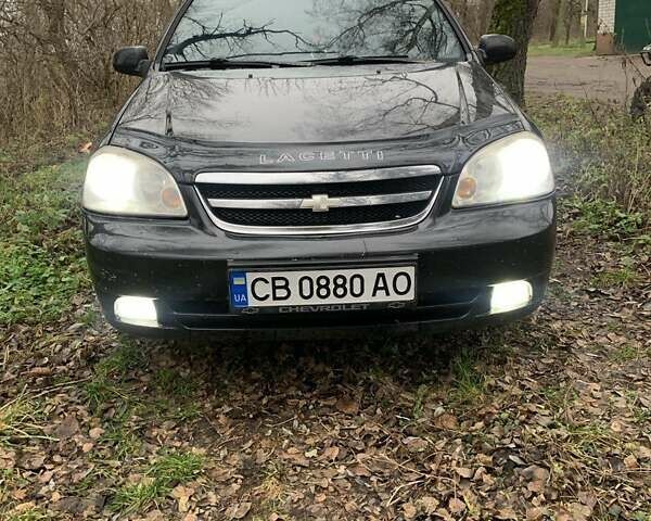 Черный Шевроле Лачетти, объемом двигателя 1.8 л и пробегом 235 тыс. км за 3300 $, фото 1 на Automoto.ua