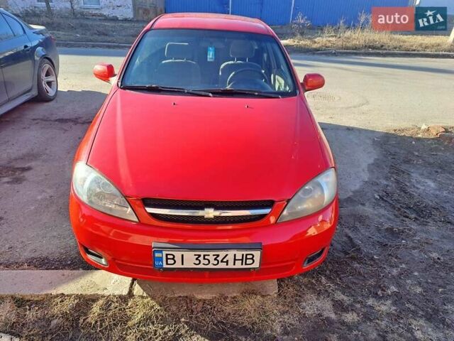 Красный Шевроле Лачетти, объемом двигателя 1.6 л и пробегом 166 тыс. км за 3800 $, фото 1 на Automoto.ua