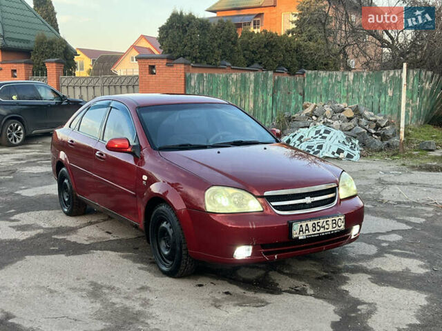 Красный Шевроле Лачетти, объемом двигателя 1.8 л и пробегом 305 тыс. км за 1850 $, фото 1 на Automoto.ua