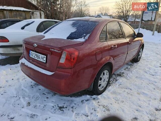 Красный Шевроле Лачетти, объемом двигателя 1.8 л и пробегом 235 тыс. км за 3699 $, фото 1 на Automoto.ua