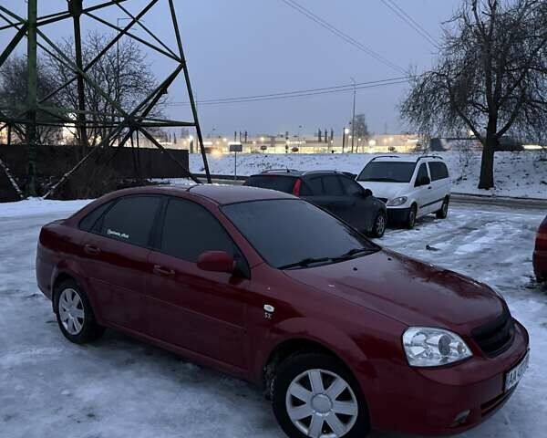 Красный Шевроле Лачетти, объемом двигателя 1.8 л и пробегом 294 тыс. км за 4250 $, фото 1 на Automoto.ua