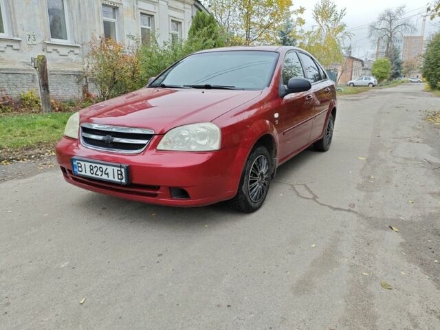 Красный Шевроле Лачетти, объемом двигателя 1.6 л и пробегом 231 тыс. км за 3400 $, фото 1 на Automoto.ua