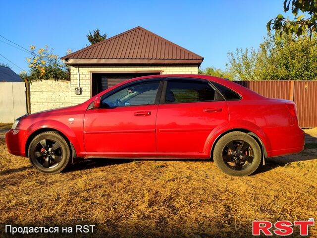 Красный Шевроле Лачетти, объемом двигателя 1.8 л и пробегом 189 тыс. км за 3800 $, фото 1 на Automoto.ua